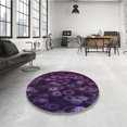 thumbnail image 4 of Ahgly Company Tapis d'Intérieur Lavable en Machine Carré Transitionnel Violet Profond, 8 Pieds Carré, 4 of 7
