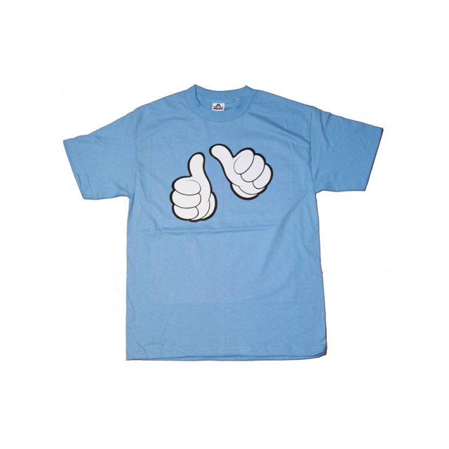 T-shirt Graphique « Thumbs Up » Bleu Pâle, TG