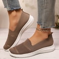 thumbnail image 2 of Mepaouo Chaussures Mocassins de Marche pour Femmes à Enfiler Légères à Bout Rond en Tricot Plates Espadrilles de Course Tennis, 2 of 8