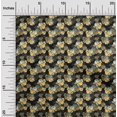 thumbnail image 2 of oneOone Popeline de Coton Sergé Tissu Noir Matière de Robe de Récolte Tissu Imprimé Tissu au Mètre 56 Pouces de Large, 2 of 4