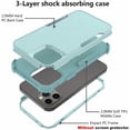 thumbnail image 2 of Étui iPhone 14/13 Antichoc Anti-Poussière/anti-Chute à 3 Couches Protection Intégrale Robuste Ultra-Résistant Durable Étui pour Apple iPhone 14/13 6,1 Pouces, 2 of 5