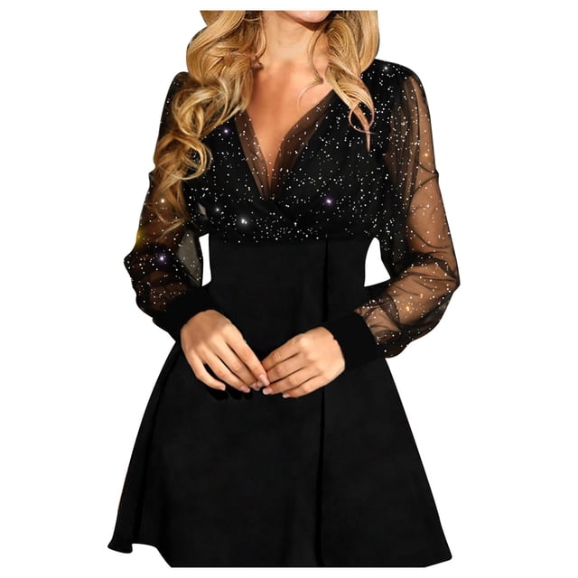 Robe Maxi 2025 pour Femmes Robe Décontractée d'Été Col Rond à Pois Imprimée Robes Grande Taille pour Femmes Sans Manches Ligne A Plissée Robe Ligne A Été Femmes Ample Froncée Fluide Décontractée Robes Débardeur