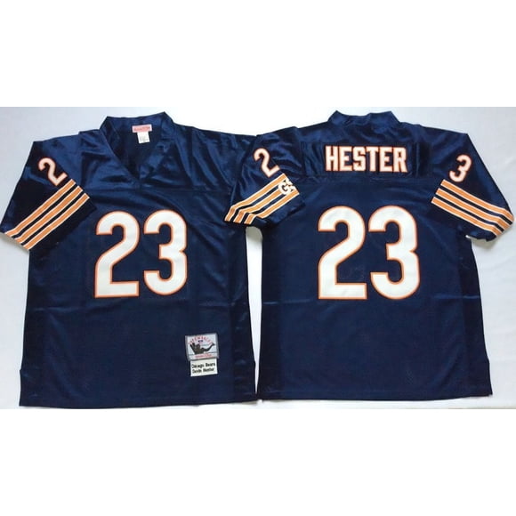 Homme Chicago Bears Hester #23 Maillot de Football Vintage Bleu