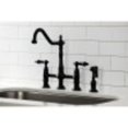 thumbnail image 2 of Kingston Brass Heritage 8" Center Kitchen Faucet With Side Sprayer, 2 of 9
