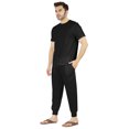 thumbnail image 3 of Inkmeso Ensemble de Pyjama Uni pour Hommes, Manches Courtes, Vêtement de Nuit à Col Rond, Ensemble de Pj, 3 of 7