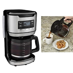 Hamilton Beach Programmation FrontFill Machine à café, extra-large 14 Capacité de la coupe, noir/sans tache (46392)