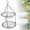 thumbnail image 2 of JJKBVCLO Advanced Glass Bird Bath Tub Suitable For Hanging Double Layer Garden Decoration In Courtyards And Outdoors, 2 of 8