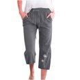thumbnail image 1 of Pantalon à Jambe Grand pour Femmes Mode Pantalon Décontracté pour Femmes à Imprimé Élastique Ample Pantalon Droit à Jambe Grand avec Poche Pantalon à Jambe Grand Femmes Pantalon à Jambe Grand pour Femmes Pantalon à Jambe Droite Femmes, 1 of 5