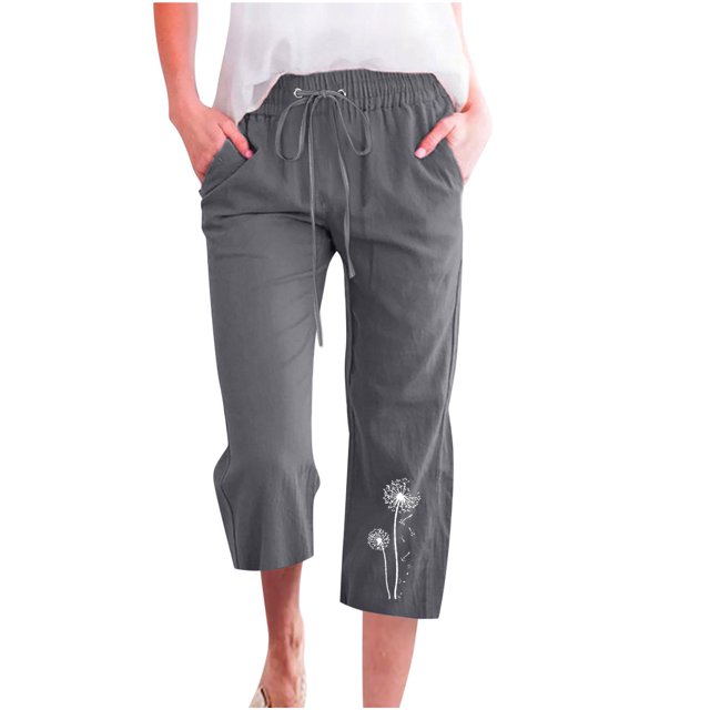 Pantalon à Jambe Grand pour Femmes Mode Pantalon Décontracté pour Femmes à Imprimé Élastique Ample Pantalon Droit à Jambe Grand avec Poche Pantalon à Jambe Grand Femmes Pantalon à Jambe Grand pour Femmes Pantalon à Jambe Droite Femmes