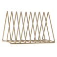 thumbnail image 2 of Nordic Triangle Bookend Heavy Duty Metal Book Stopper Book Stand Unique Geometric Design Book Divider for Shelves Desk Home Office Library, 2 of 9
