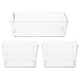 thumbnail image 1 of Toilette pour Petits Animaux Baignoire Transparente 3 Pcs 7.9x3.7x2.4in, 1 of 1
