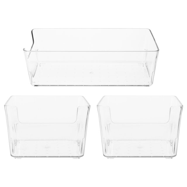 Toilette pour Petits Animaux Baignoire Transparente 3 Pcs 7.9x3.7x2.4in