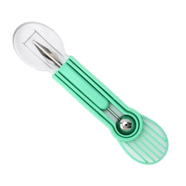 TopLLC Melon Baller Scoop Set, 5 in 1 Stainless Steel Watermelon Cutter Fruit Scooper Seed Remover Pulp Separator Carving Knife, Fruit Carving Tools Summer Melon Cutting Tool for Home Party Camping