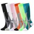 thumbnail image 1 of KAWELL 6 Pairs Compression Socks for Women and Men 20-30mmHg-Circulation Support Socks, 1 of 4