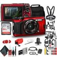 thumbnail image 4 of Olympus Tough TG-6 Waterproof Camera (Red) - Action Bundle - With 50 Piece Accessory Kit +  Extra Battery + Float Strap + Sandisk 64GB Ultra Memory Card + Padded Case + More, 4 of 4