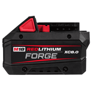 Milwaukee M18 REDLITHIUM FORGE XC Bloc-Piles 8,0 Ah – Batterie d'Outil Électrique 18 V au Lithium-Ion à Haut Rendement - Modèle 48-11-1881