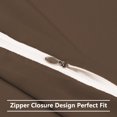 thumbnail image 4 of Unique Bargains 1800 Microfiber Zippered Pillowcases 2pcs, 4 of 11