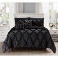 thumbnail image 2 of 10-PIECE Bed-in-a-Bag Infinity Design Comforter Set King/Cal King Black, 2 of 4