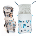 thumbnail image 1 of Buggysnuggle Newborn Stroller Footmuff Bunting Snuggle Sherpa, 1 of 9