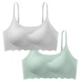 thumbnail image 1 of Timegard 2 Pcs Soutiens-Gorge de Sport pour Femmes avec Armatures Bretelles Réglables Respirantes Confortables pour Dormir, 1 of 6