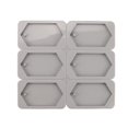 thumbnail image 1 of 6-Cavity Hexagonal Aromatherapy Wax Plaster Epoxy Soap Silicone DIY Molds Supply, 1 of 4