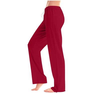 Reduced Price,Womens Summer Fashion Solid Casual Elastic Waist Drawstring Long Pants, Breathable Linen, Comfortable Fit, Casual Outfit, Everyday Wear, Stretchy Material Flattering Design