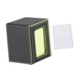 thumbnail image 3 of jinwen Card Deck Box Card Deck Storage Box, Transparent Window Album Card Holder Case Card Cards Case TCG Cards Protector Decks Case black green, 3 of 9