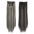 thumbnail image 2 of Hair Clips Clips for Hair Hair Extension Clips Real As Remy Fashion Hair Long Clip in Hair Extensions Full Head Straight Wig, 2 of 4