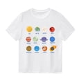 thumbnail image 1 of 2025 Garçons Hauts Été Débardeurs Planète Garçons Imprimés Garçons Camisoles Décontractées Col Rond T-Shirts à Manches Courtes Garçons T-Shirt, 1 of 5