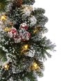 thumbnail image 5 of Holiday Time 24" Pre-lit Frosted Glittering Christmas Wreath, Green, 5 of 5