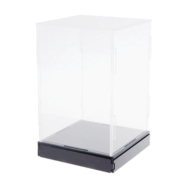 Clear Acrylic Showcase Dustproof Display Box Storage Case for Car Dolls Models 15x15x20cm