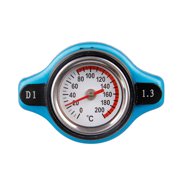 Miangastore Car Water Tank Cover with Water Temperature Gauge Thermometer Radiator - 1.3 Bar Large
