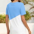 thumbnail image 4 of Birdeem T-Shirt d'Été pour Femmes à Col Rond à Manches Courtes Assorti de Couleurs Haut/chemise à Col Rond à Manches Courtes, 4 of 12