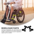 thumbnail image 4 of LABSERRON 4Pcs Universal Parts For Transport Chairs Wheelchair Seat Track Guide Black For Durable Use, 4 of 8