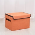 thumbnail image 3 of EGNMCR Closet Organizers and Storage,Organization and Storage, Larger Storage Cubes Foldable Storage Box With Lid, Storage Bin Organizer Basket With Sturdy Handles For Closet Storage baskets, 3 of 6