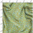 thumbnail image 2 of Soimoi Gold Heavy Canvas Fabric Leaves Leaves Decor Fabric Printed Yard 58 Inch Wide, 2 of 6