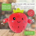 thumbnail image 3 of Poupée en Peluche Fruit Poupée en Forme de Fruit Interaction Heureuse Sensible Son Riche Divertissement Fraise Banane Carotte Bébé Jouet Musical Interactif Fourniture pour Enfants, 3 of 6