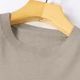 thumbnail image 4 of Dagegui Women's Sweaters Solid Crew Neck Long Sleeve Jumper Knit Base Layer Tops Fall Winter Pullover Tops Khaki,L, 4 of 6