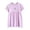 Purple, variant on Toddler Girl Dress Kids Toddler Girls Summer Cute Floral Print Round Neck Short Sleeve Casual Dress Robe Fille Pink 7 Years-8 Years