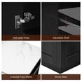 thumbnail image 3 of Homy Casa Kitchen Island with Extendable Dining Table and Storage Shelves, 3 of 6