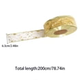 thumbnail image 2 of Wired Sheer Glitter Ribbon for Festive Christmas Tree Ornaments and Party Hanging Decorations, 2 of 3