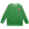 thumbnail image 2 of PMVFHDE Chandails d'Automne pour Filles à Capuche Imprimé Lettre à la Mode Décontracté Ample Vert,110, 2 of 4