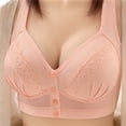 thumbnail image 2 of ManxiVoo Front Closure Wireless Bra for Women Full Coverage Comfortable Support Minimizer Bralette Non Padded Everyday Wear M Size Light Pink, 2 of 5