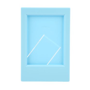 Cadre Photo en Plastique Rectangulaire de Bureau Support Classique Cadre Photo pour Fujifilm pour Instax Mini Photos 3 Po Bleu Ciel