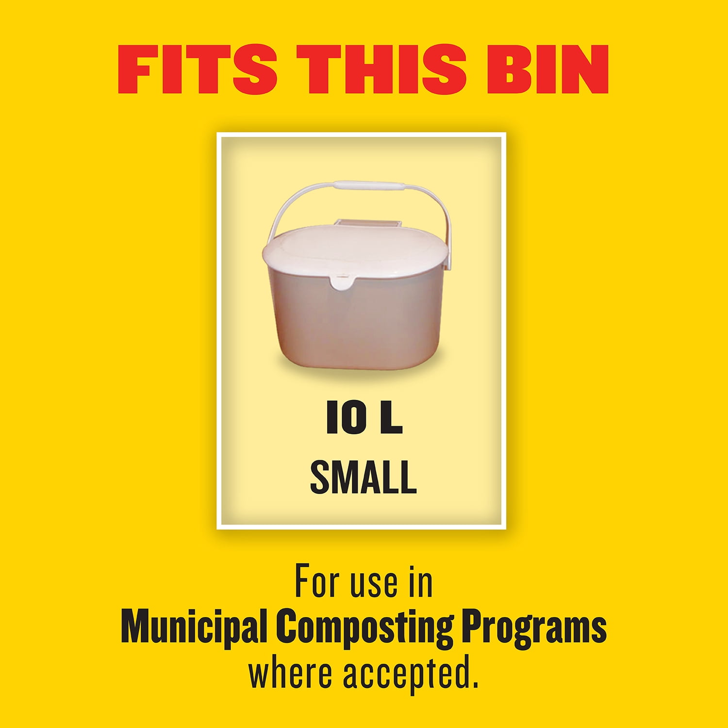 Glad Certified Compostable Bags - Small 10 Litres -