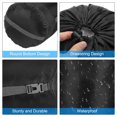 thumbnail image 3 of Unique Bargains Compression Stuff Sack, 25L L Size Waterproof Sleeping Bag, Black, 3 of 7