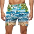 thumbnail image 1 of Kakii Men's Swim Trunks Hawaiian Bathing Mesh Lining Suit Swimsuits Beach Shorts with Pockets, 1 of 6