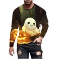 thumbnail image 1 of Pisexur Chandails en Molleton Oversize d'Halloween pour Hommes Chandails en Molleton Graphiques de Festival Amusants Manches Longues Chandail Décontracté Col Rond Chandail en Molleton Grande Taille P-6TG, 1 of 5