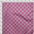 thumbnail image 4 of oneOone Viscose Chiffon Pink Fabric Check Sewing Material Print Fabric By The Yard 42 Inch Wide, 4 of 4