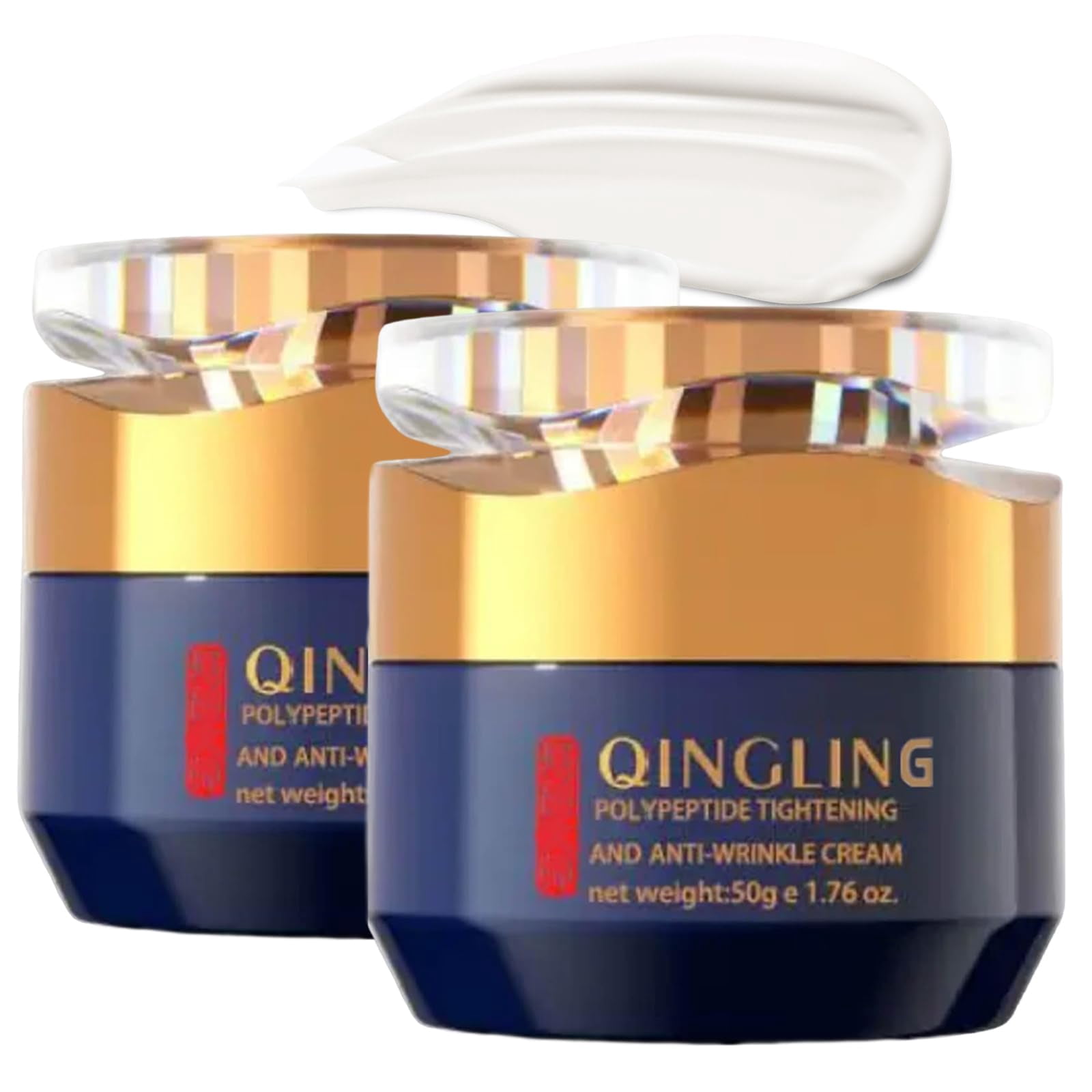 GROHESE Qingling Face Cream, Quinglin Crema Para Arrugas, Qingling Wrinkle Removal Cream, Polypeptide Tightening and Anti-Wrinkle Cream, Facial Neck Eye Cream Anti-Aging
